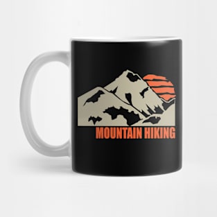 Vintage Mountain Hiking Graphic Illustration With Cool and Refreshing Color Mug